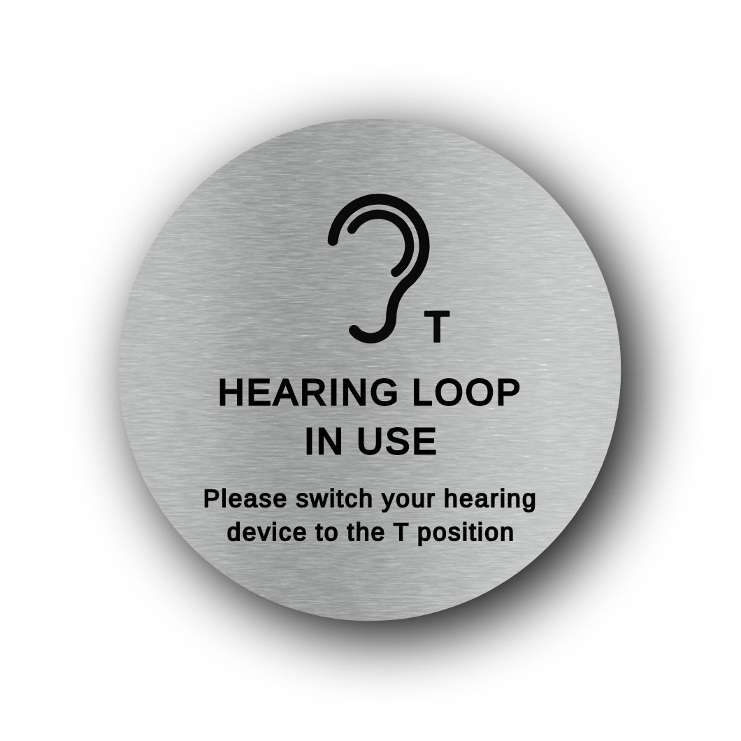 HEARING LOOP - Aluminium Sign