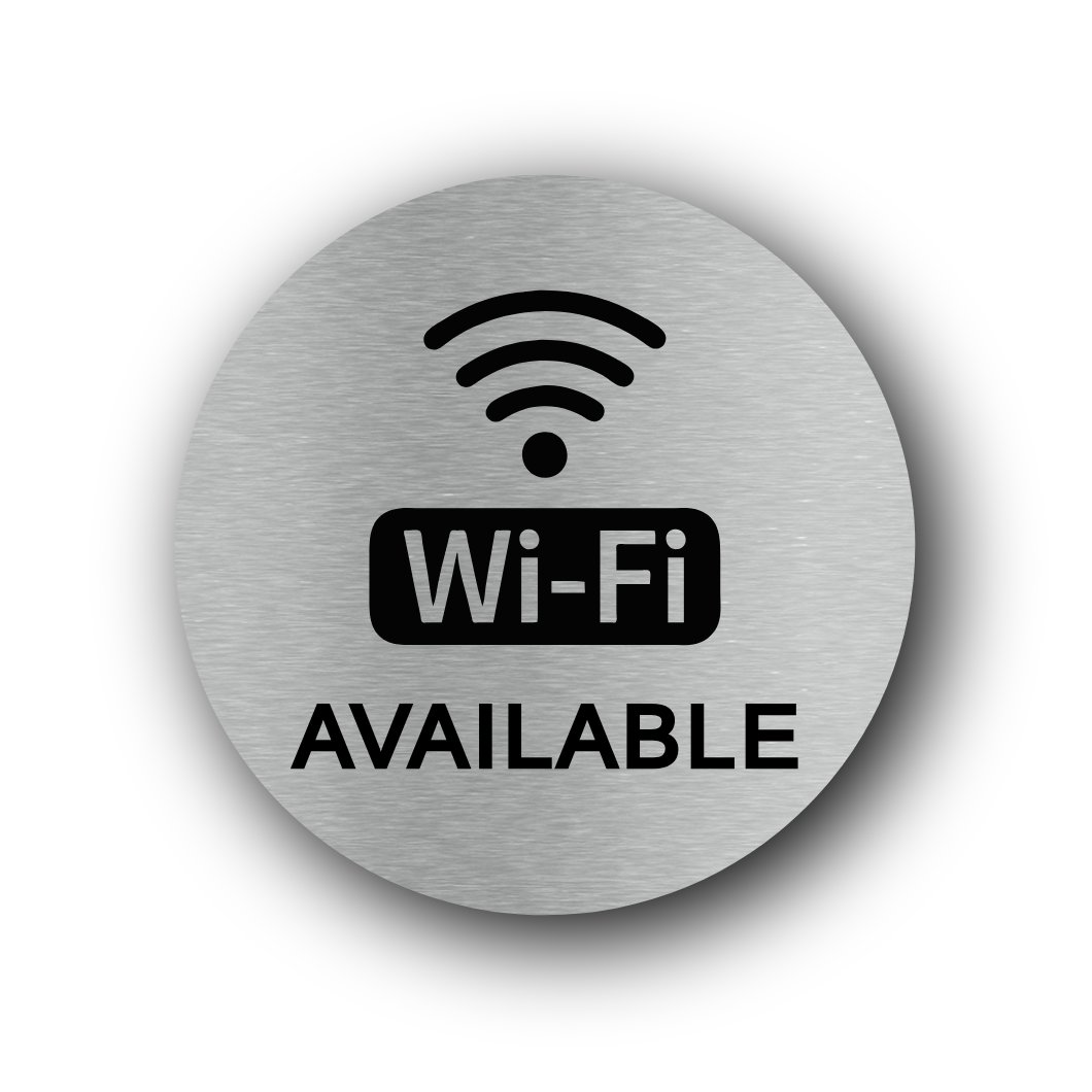 WI-FI AVAILABLE - Aluminium Sign